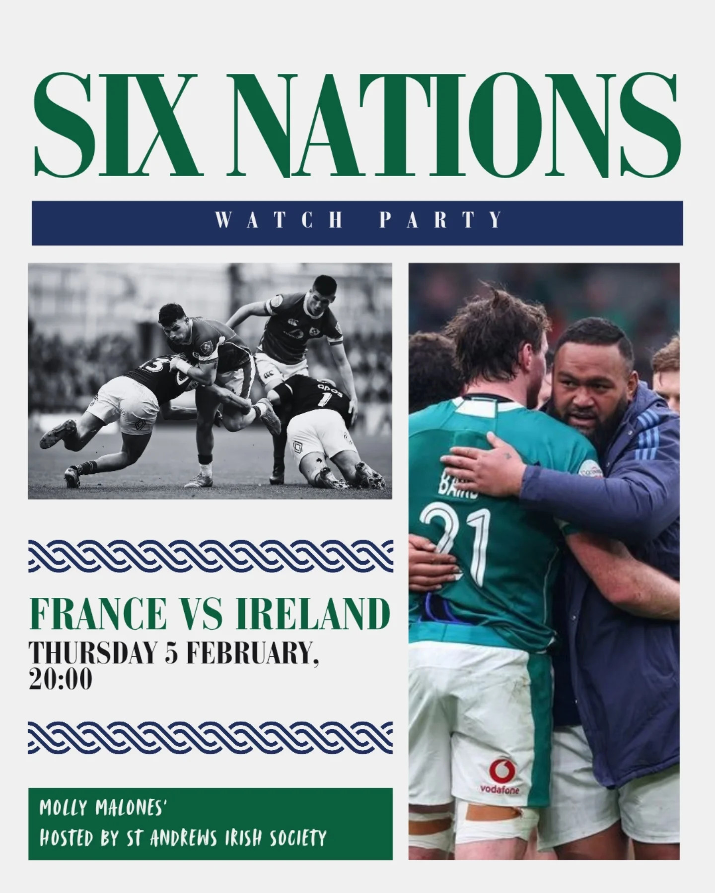 France vs Ireland Six Nations Watch Party