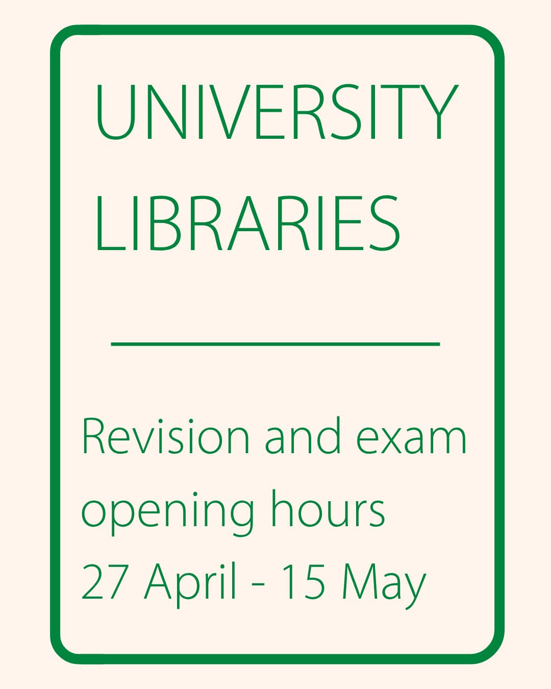 Extended Library Opening Hours