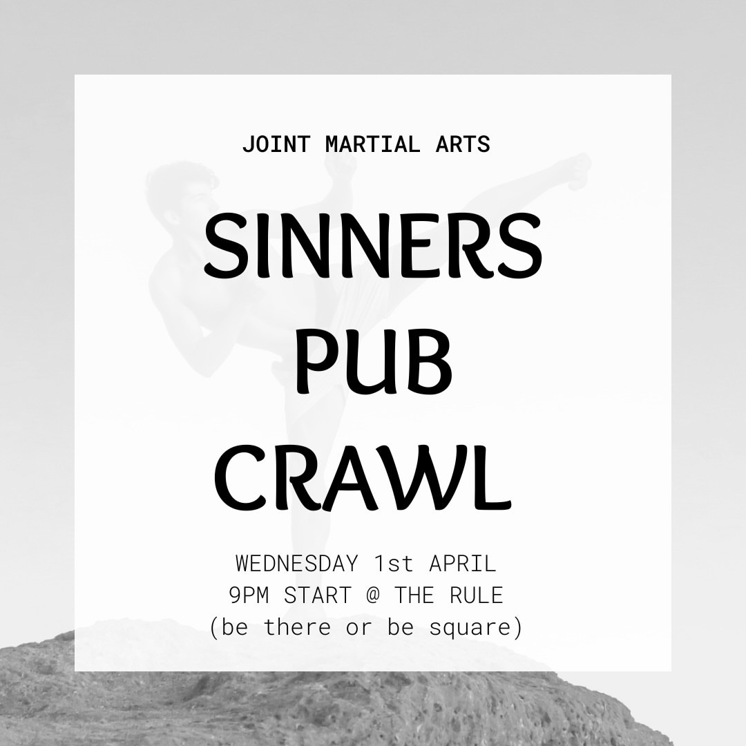 Joint Martial Arts Pub Crawl