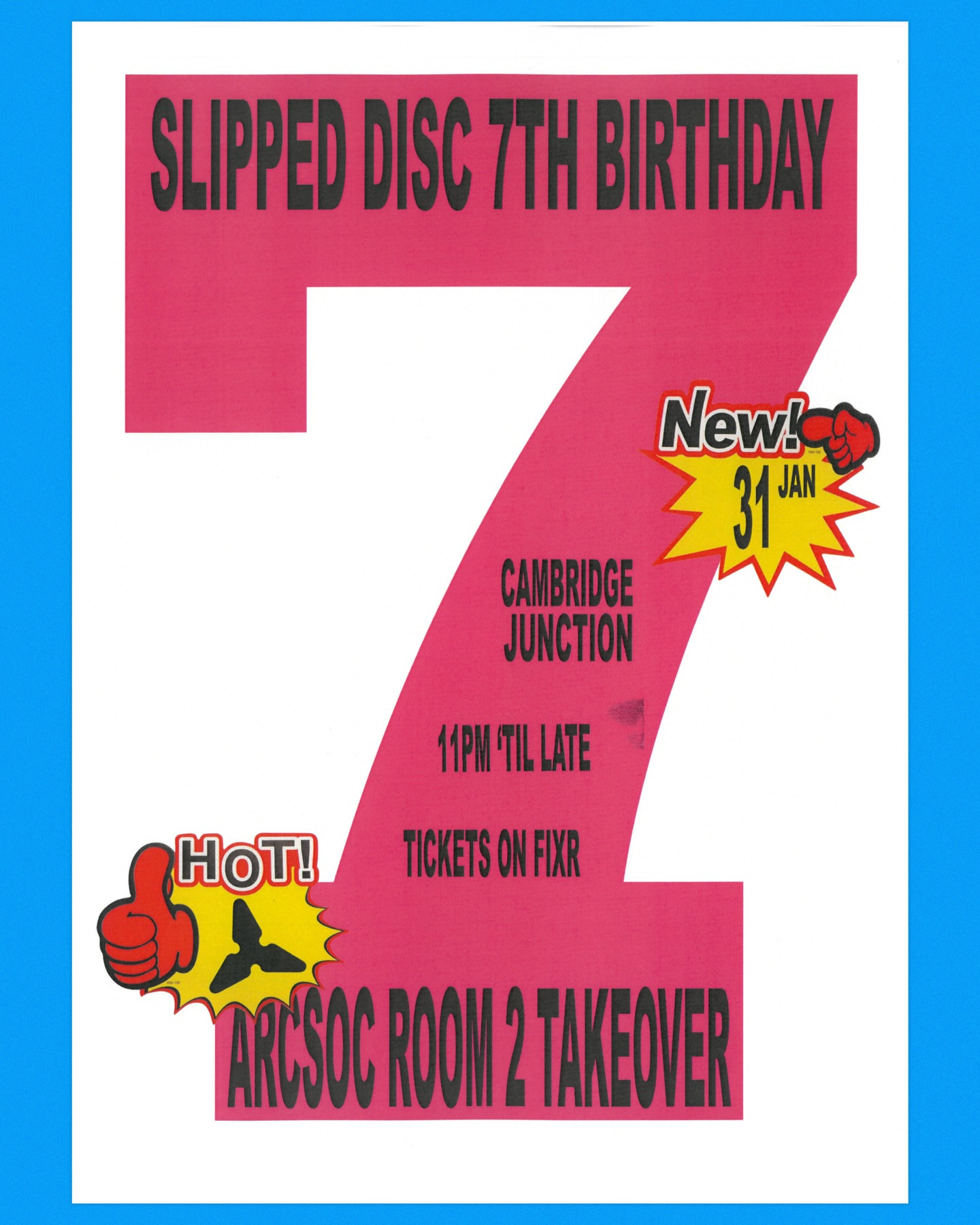 Slipped Disc 7th Birthday - ARCSOC Room 2 Takeover