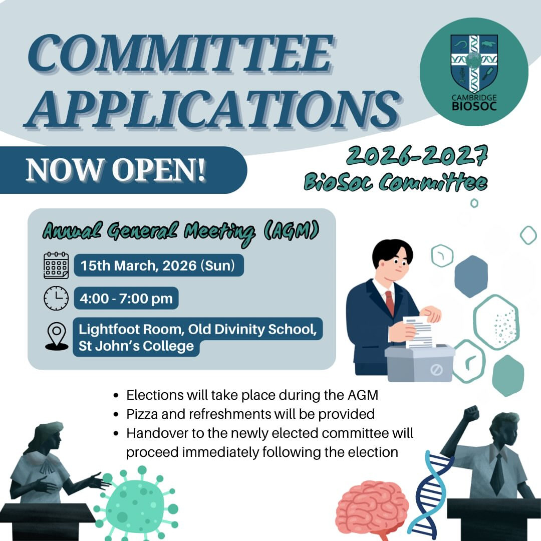 BioSoc Committee Applications & AGM