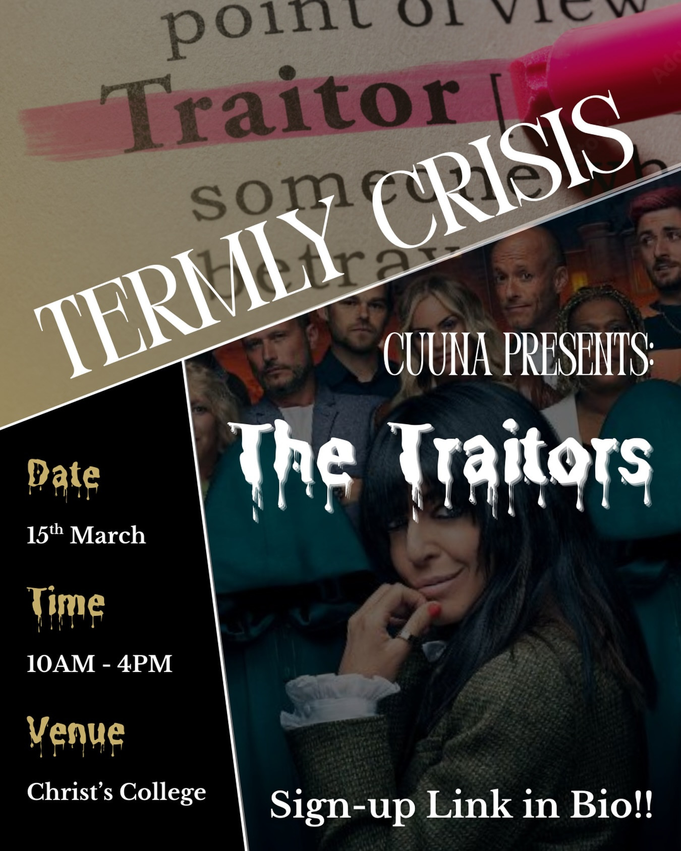 CUUNA Termly Crisis: The Traitors