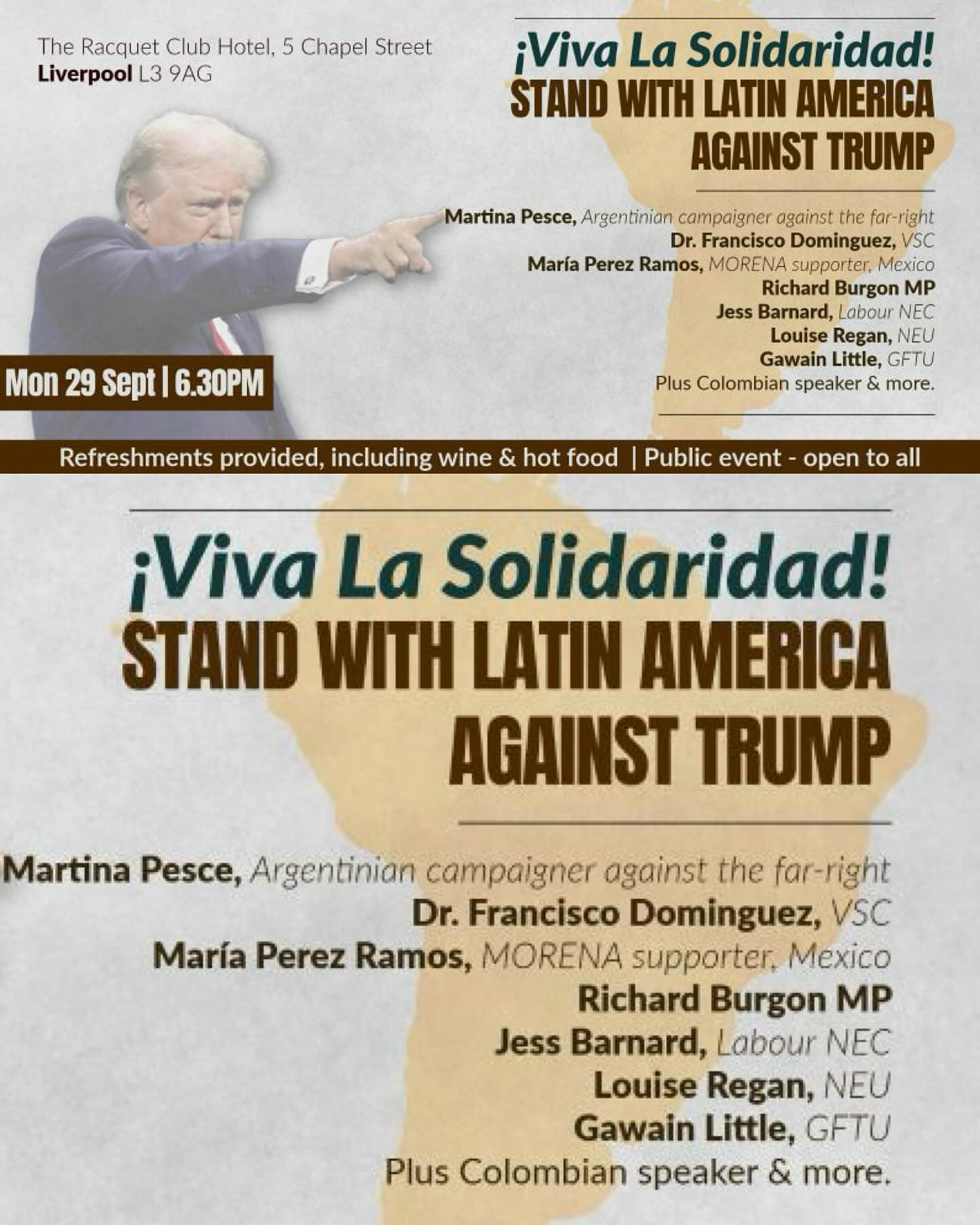 ¡Viva la solidaridad! Stand with Latin America Against Trump