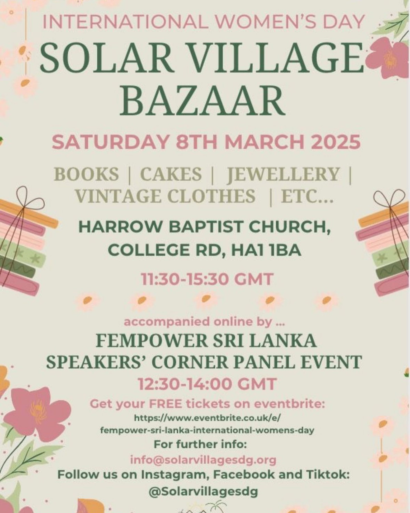 Solar Village Bazaar & Fempower Sri Lanka Speakers' Corner Panel Event