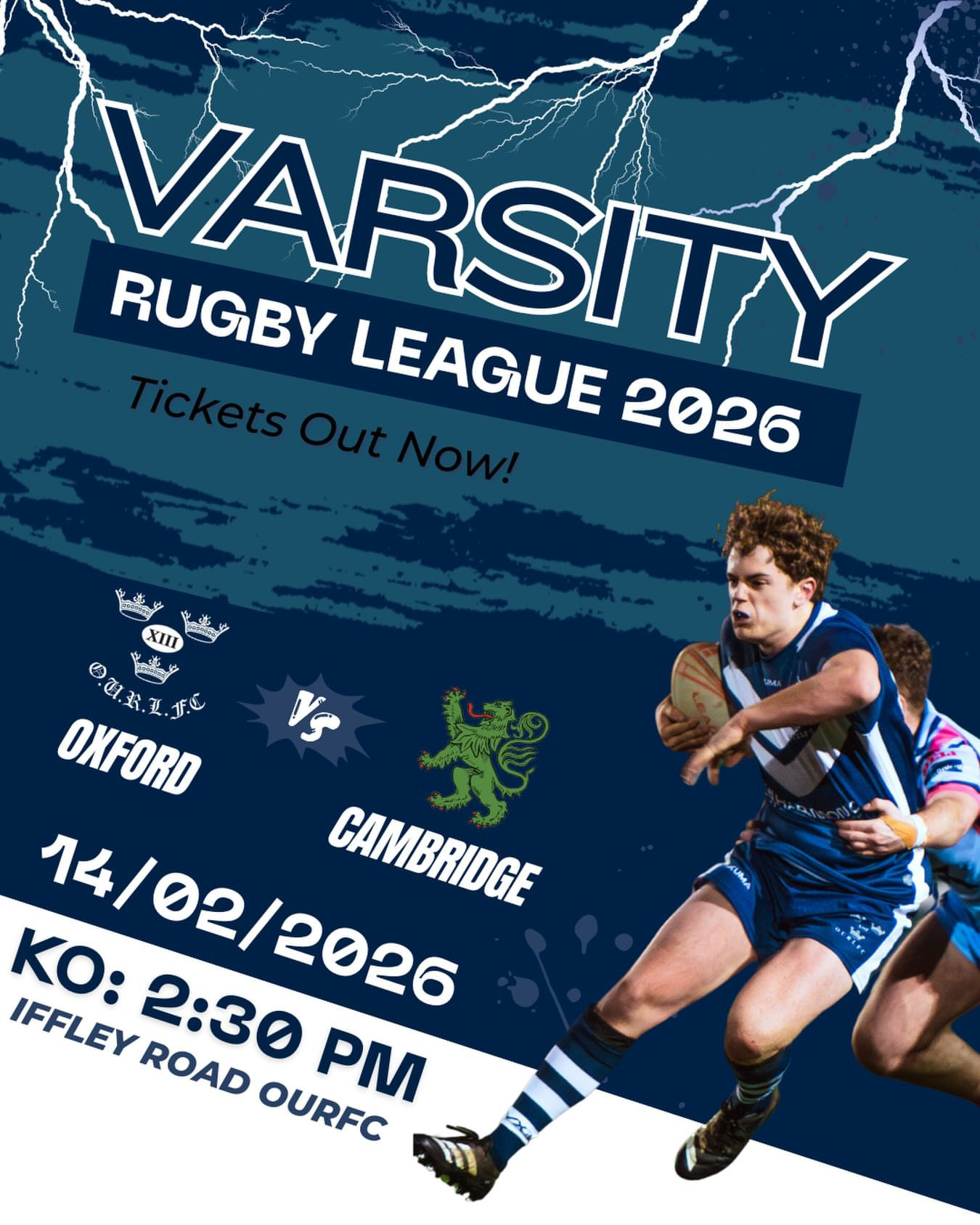 Oxford Vs Cambridge Rugby League Varsity 2026