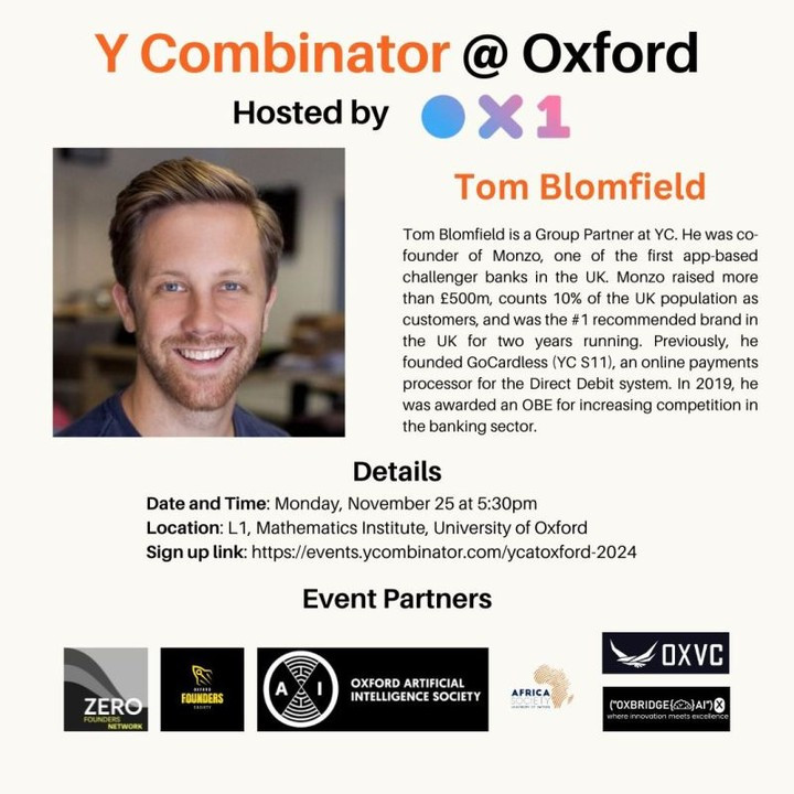 Y Combinator @ Oxford