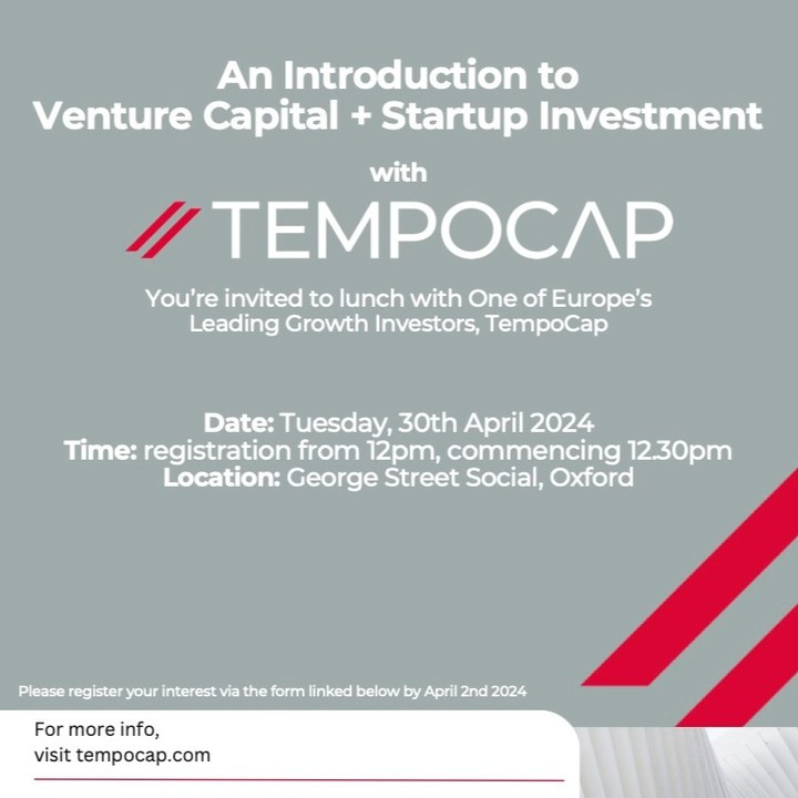 An Introduction to Venture Capital + Startup Investment with TempoCap