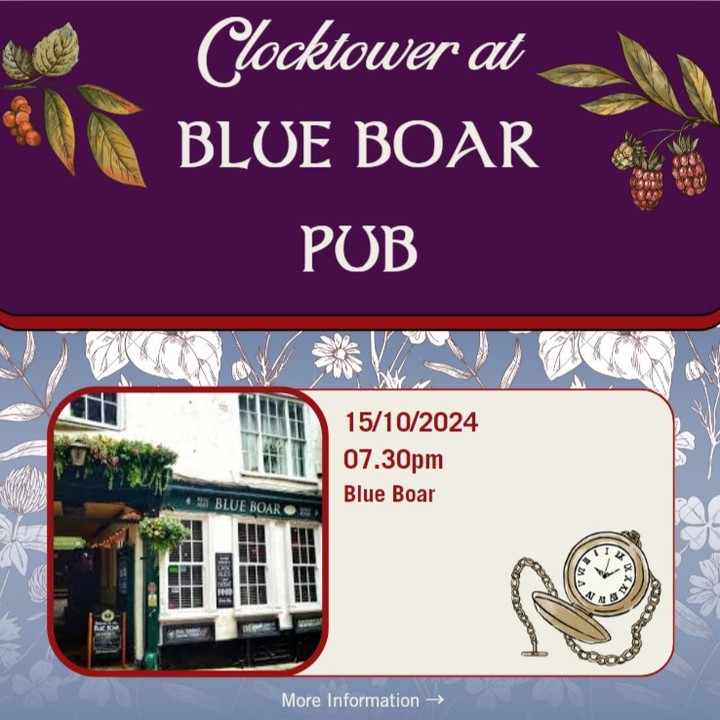 Clocktower at Blue Boar Pub