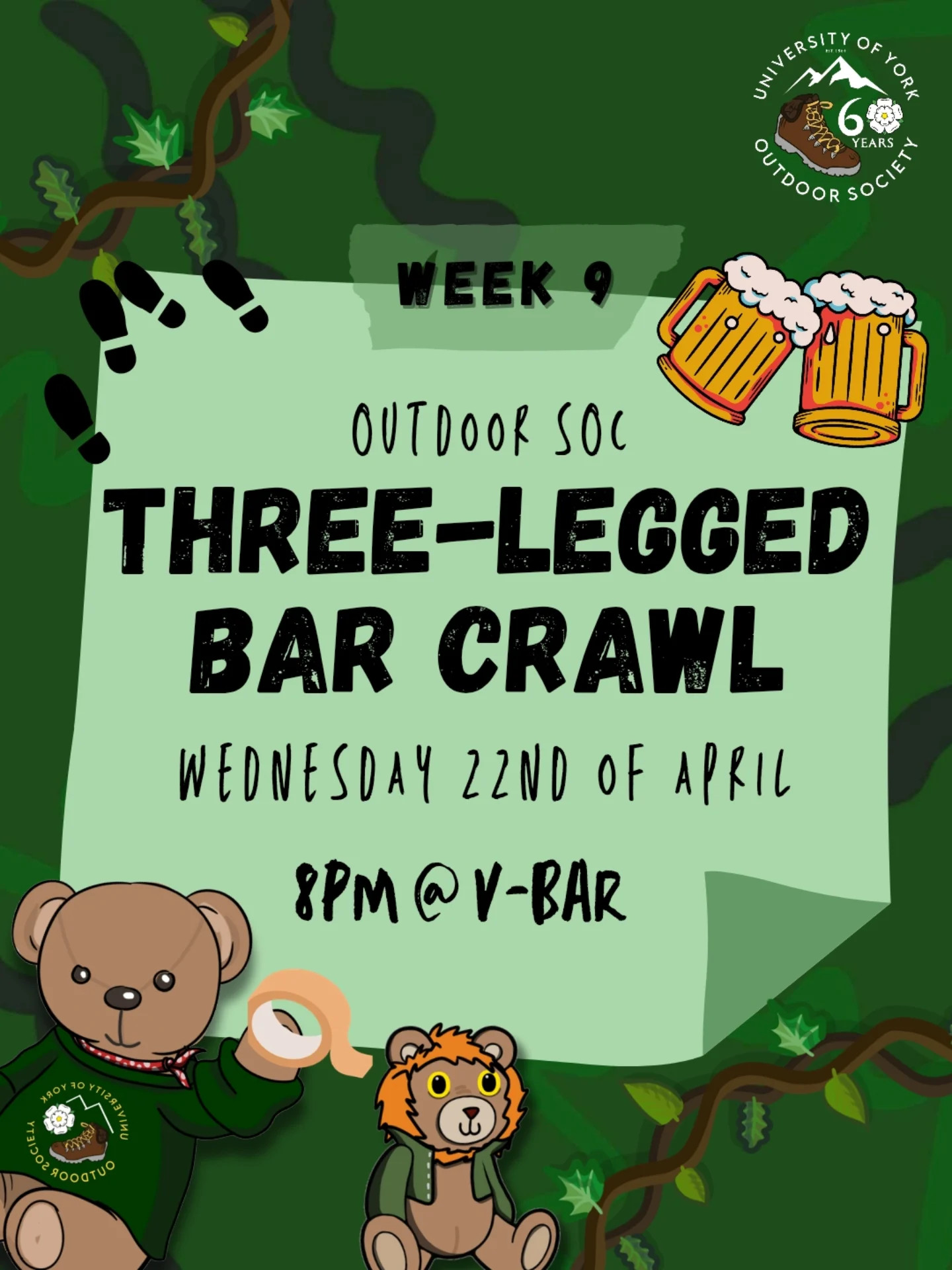 Three-Legged Bar Crawl