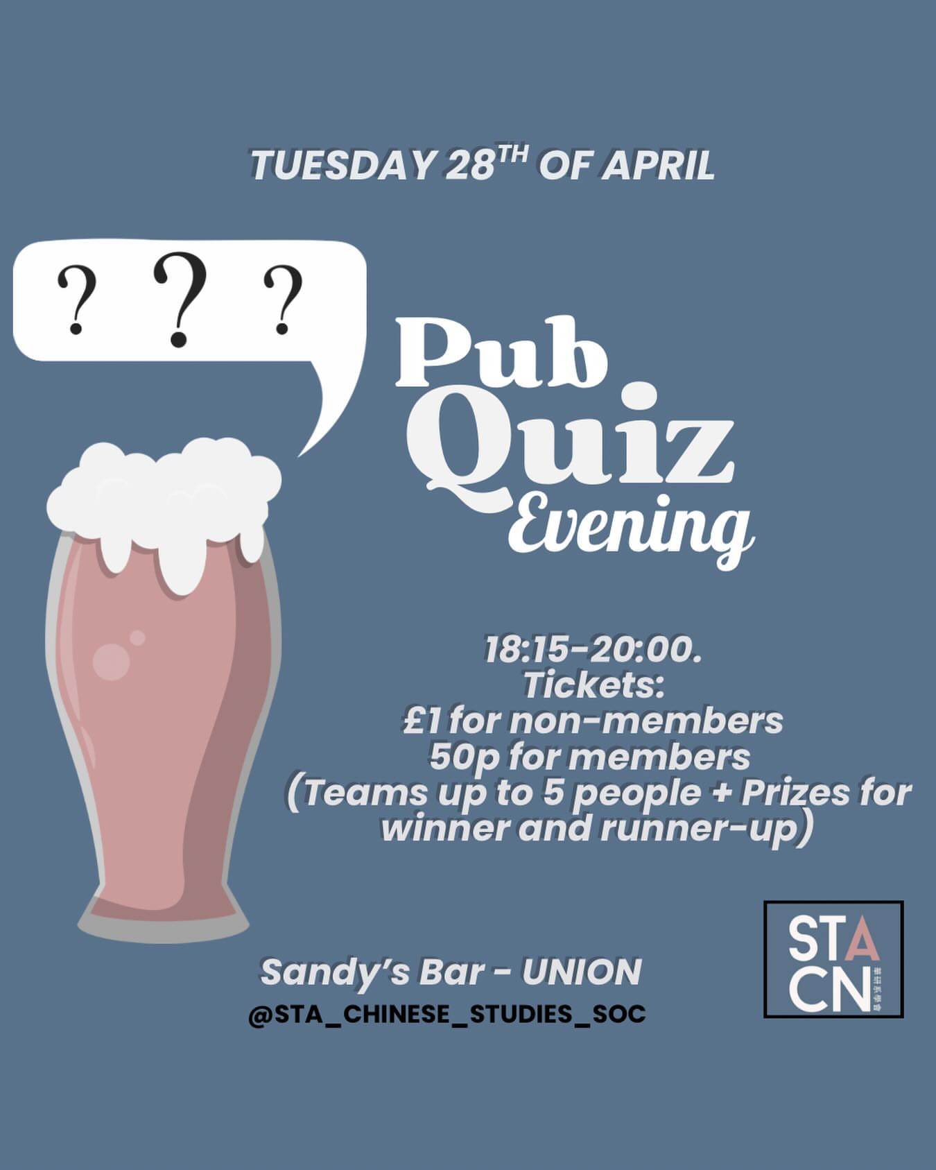 Pub Quiz Evening