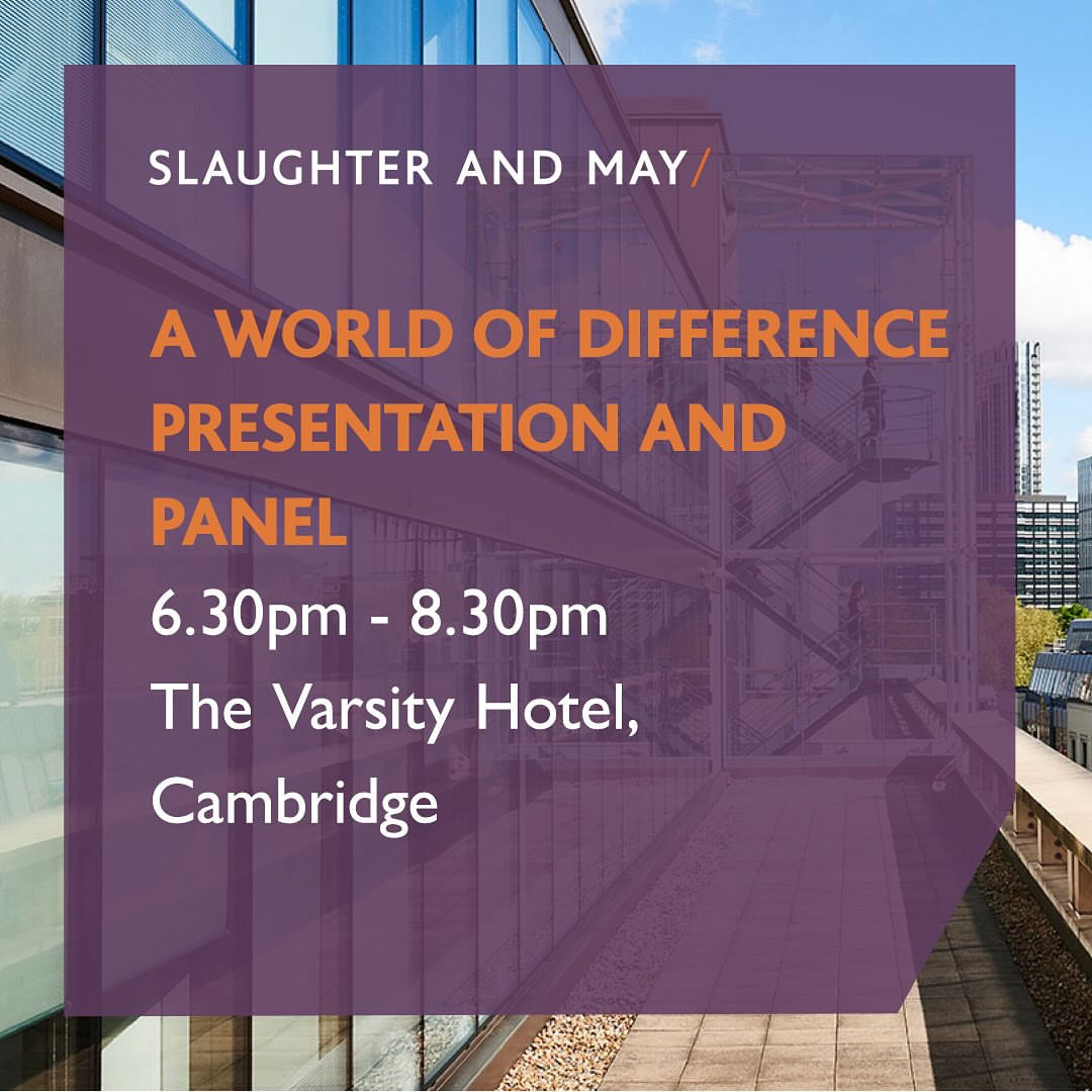 Slaughter and May: A World of Difference Presentation and Panel
