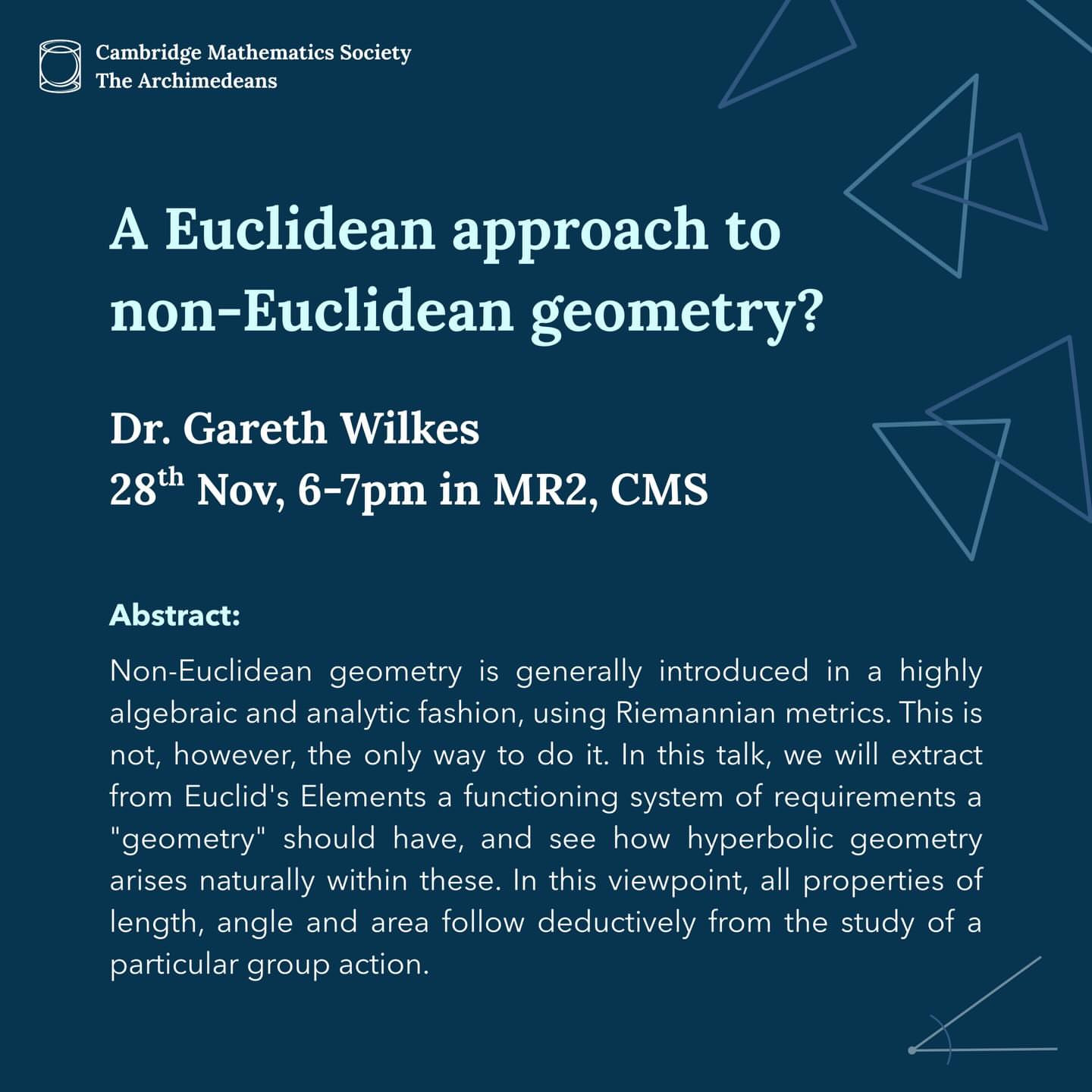 A Euclidean approach to non-Euclidean geometry?