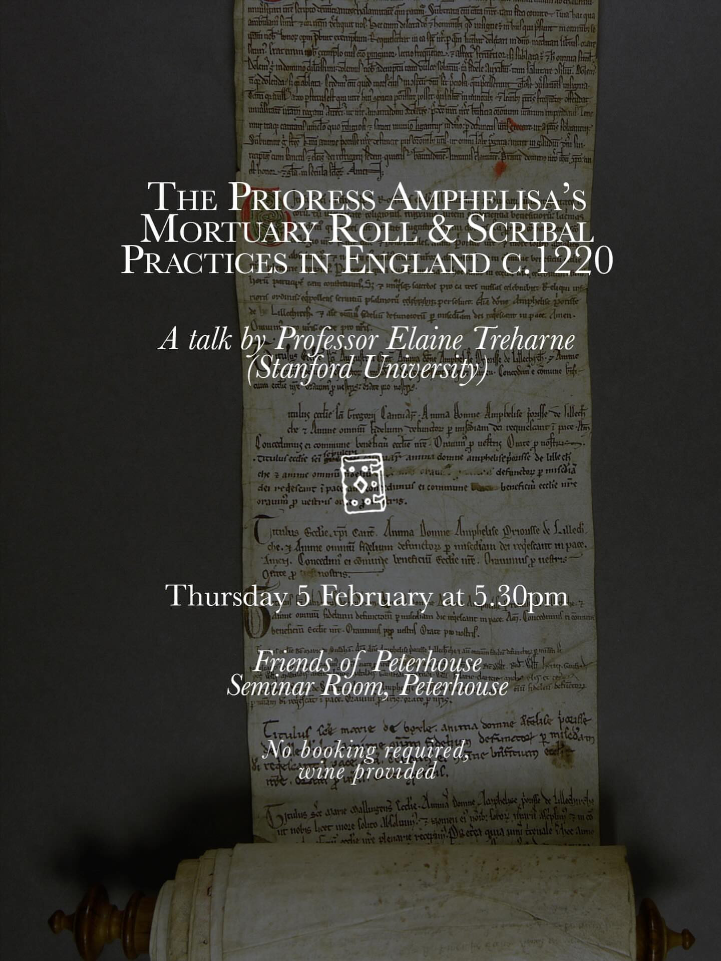 The Prioress Amphelisa’s Mortuary Roll & Scribal Practices in England c.1220