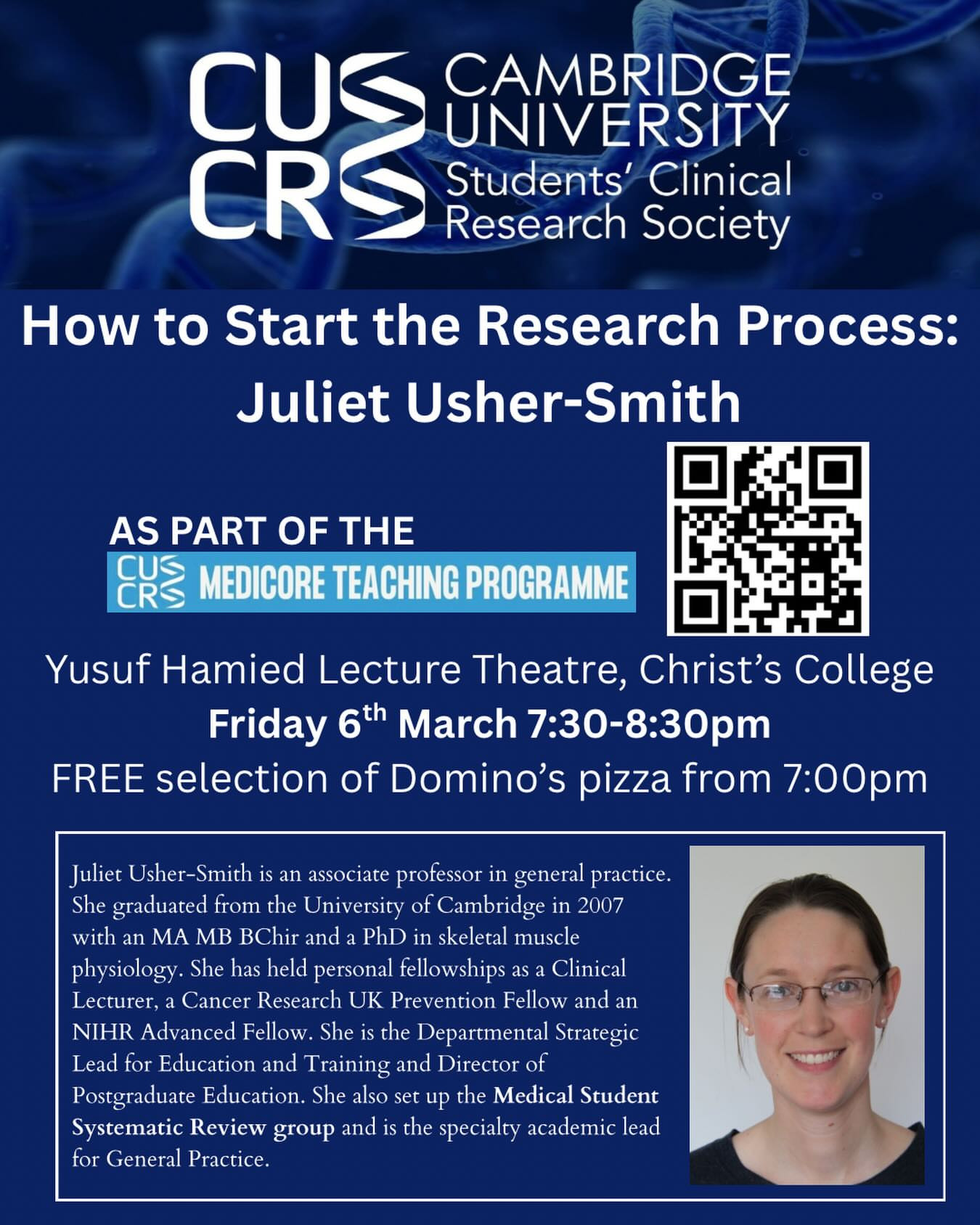 CUSCRS Medicore Teaching Programme 2026 Session 4: Starting the Research Process