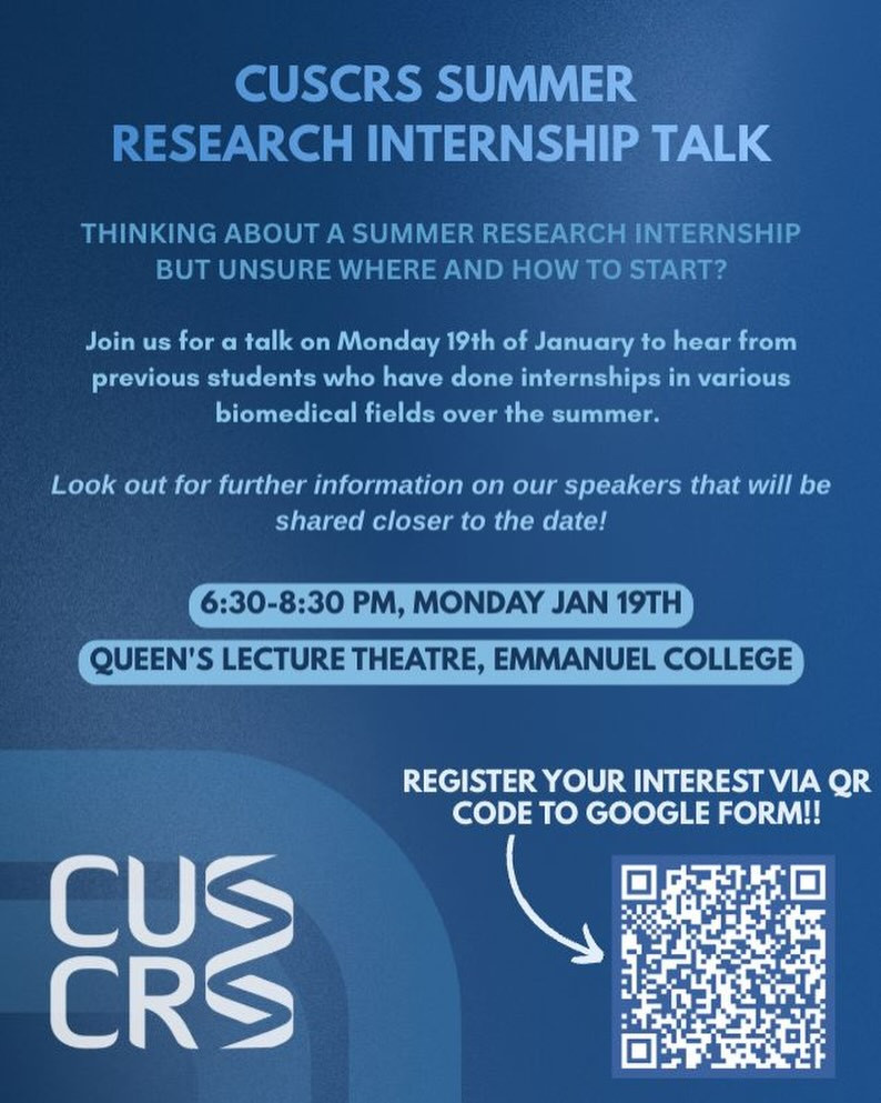 CUSCRS Summer Research Internship Talk