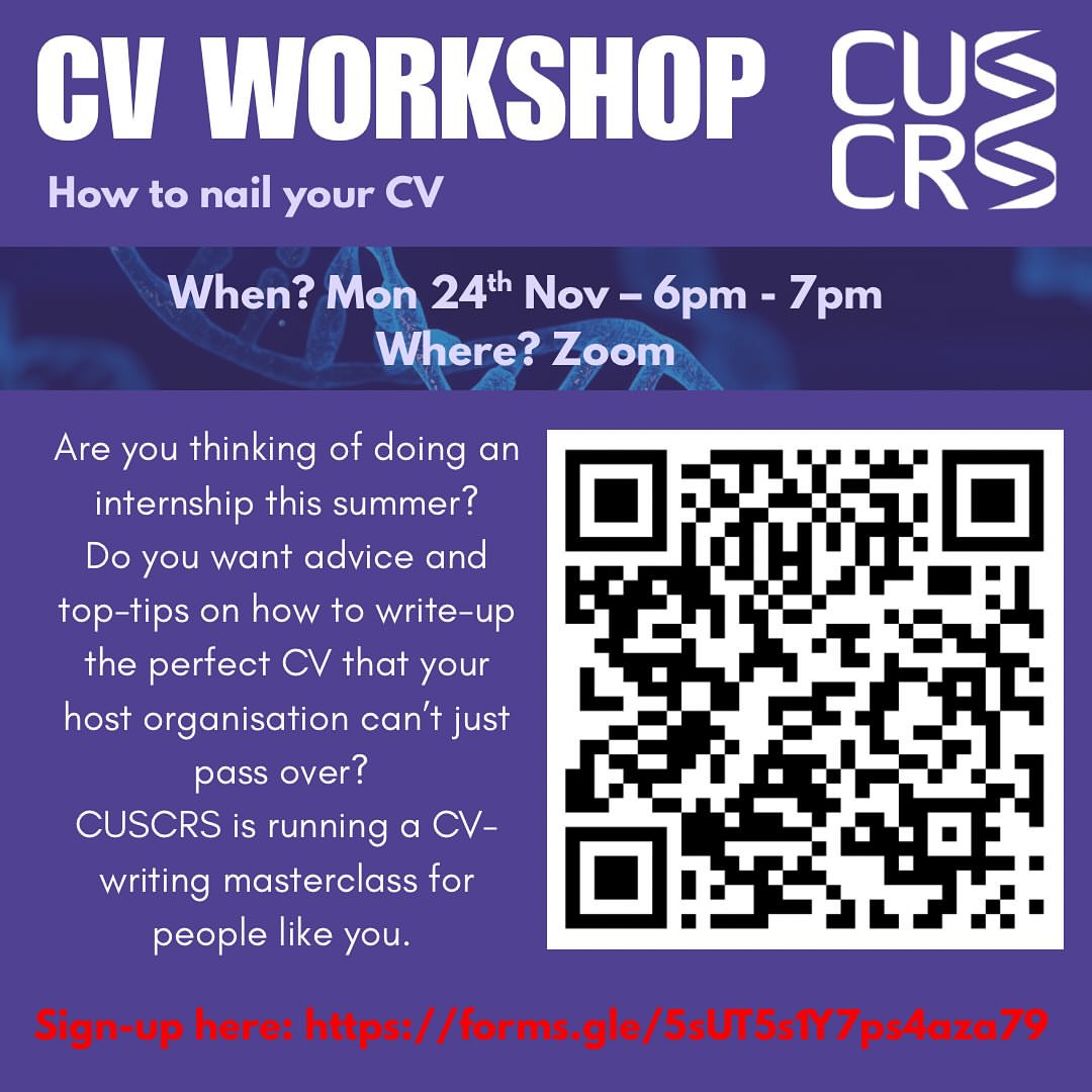 CUSCRS CV Workshop