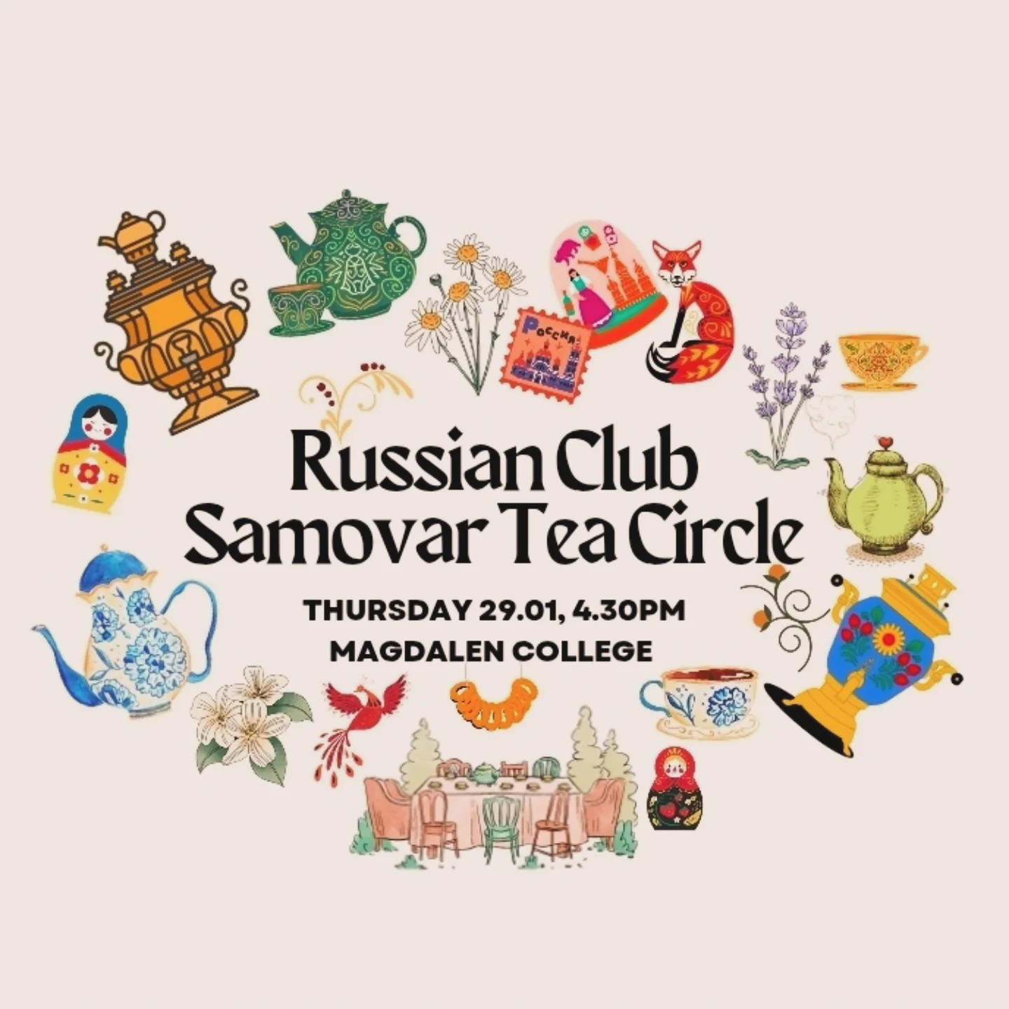 Russian Samovar Tea Circle