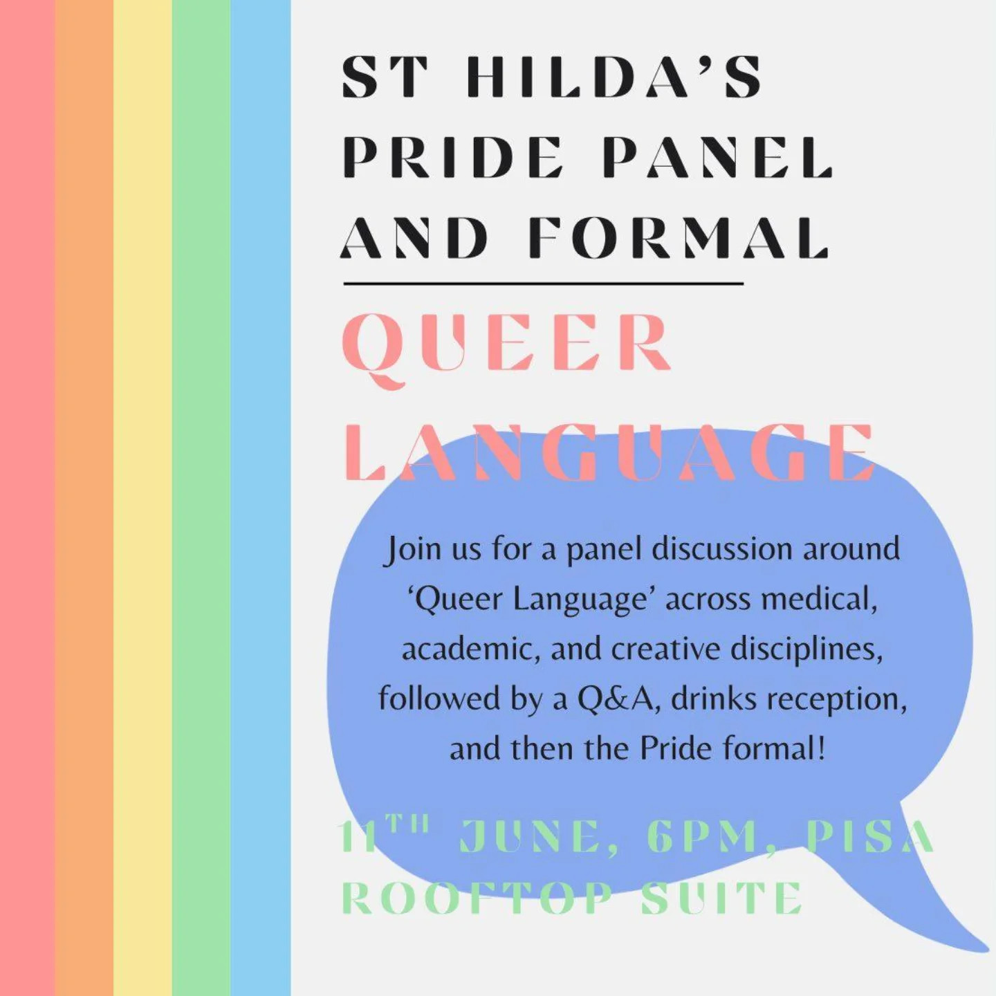 St Hilda's Pride Panel and Formal