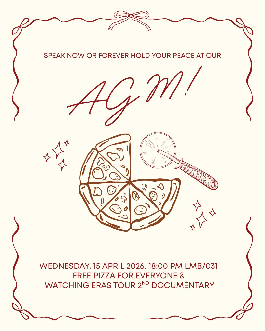 AGM & Eras Tour Documentary Screening