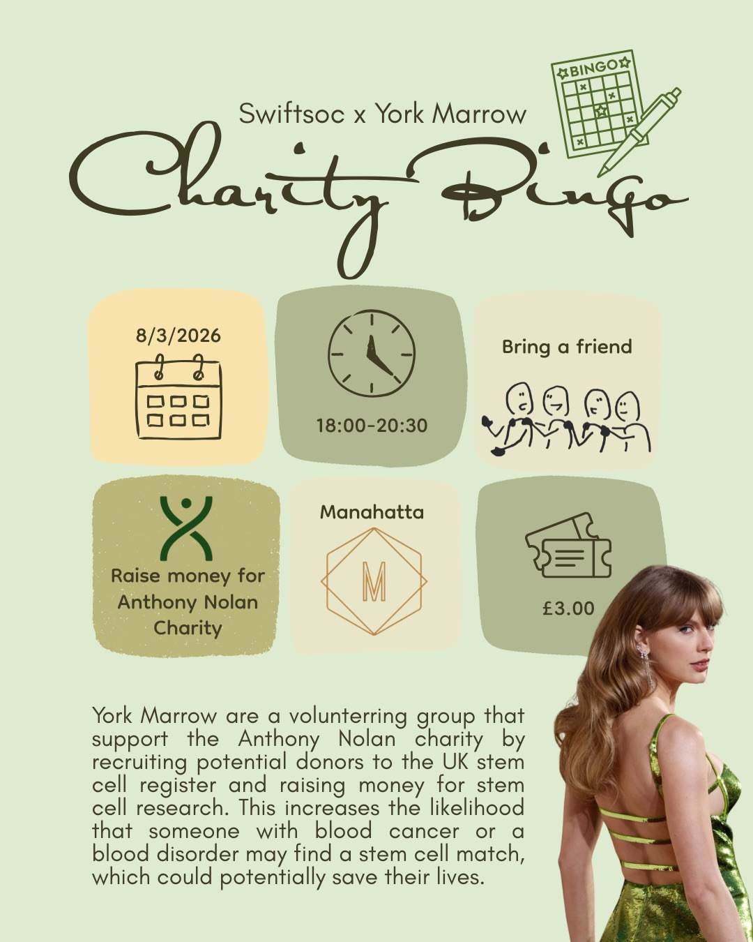 Charity Bingo for Anthony Nolan