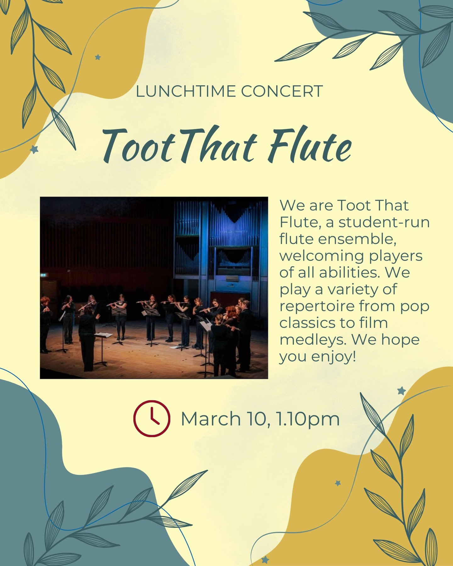 Lunchtime Concert: Toot that Flute