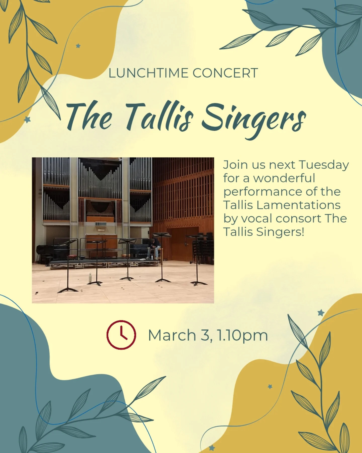 Lunchtime Concert: The Tallis Singers