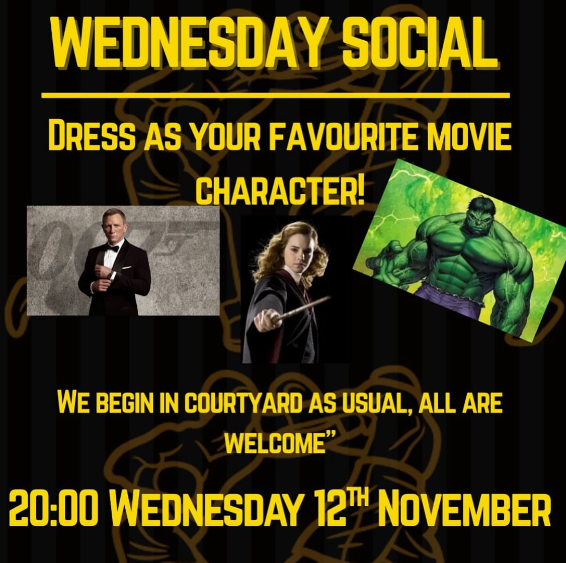 Wednesday Social - Favourite Movie Character