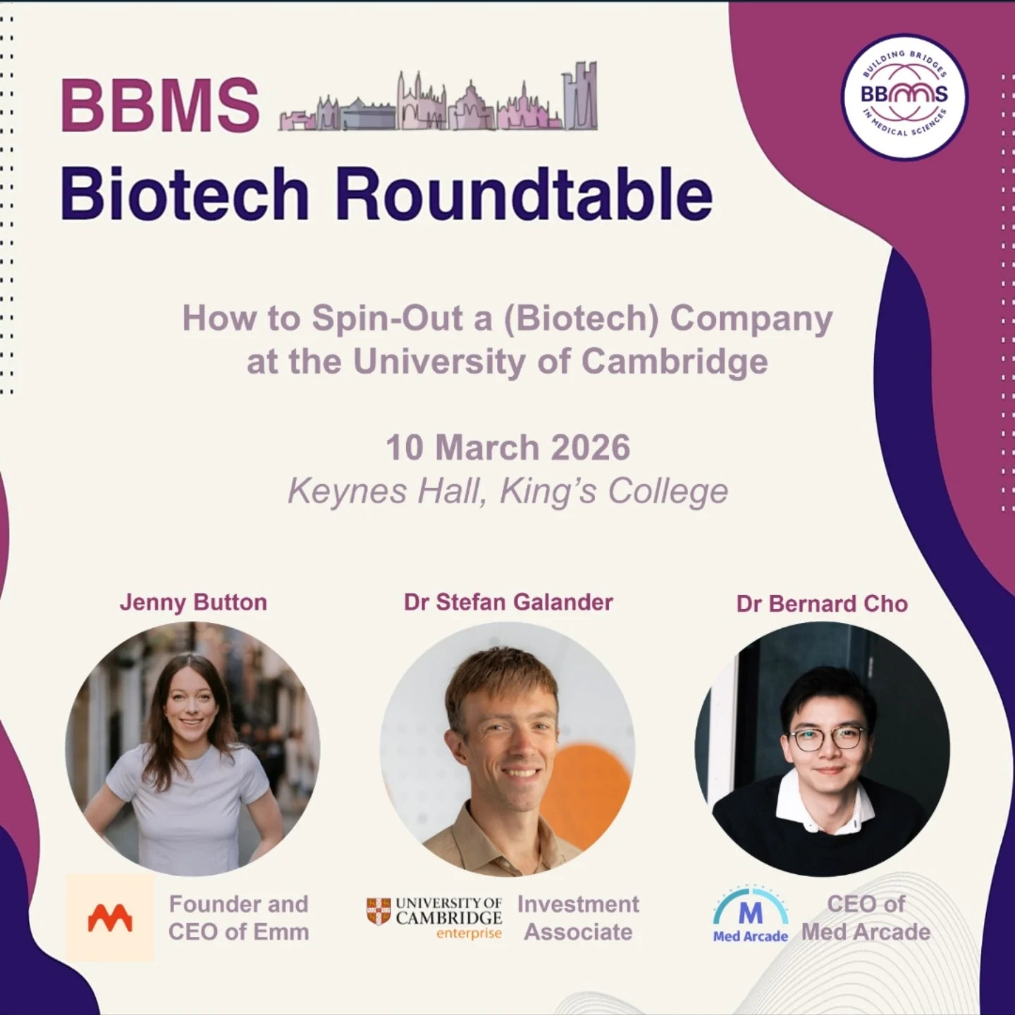 BBMS Biotech Roundtable: How to Spin-Out a (Biotech) Company