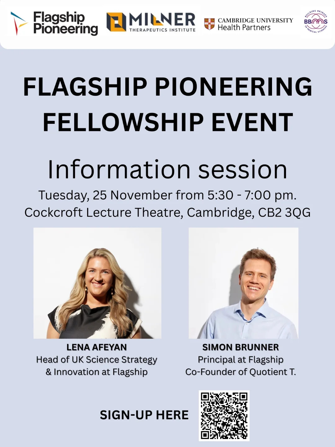 Flagship Pioneering Fellowship Event