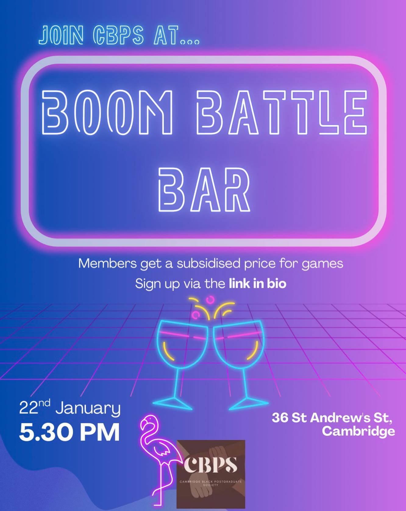 CBPS at Boom Battle Bar