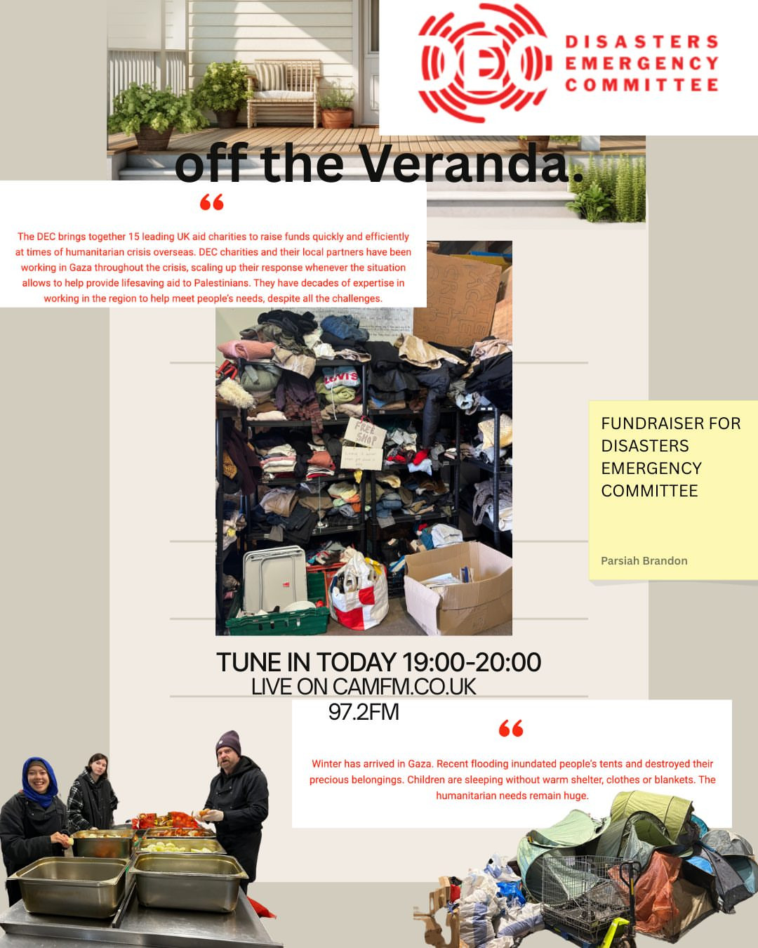 Off the Veranda for Disasters Emergency Committee Fundraiser