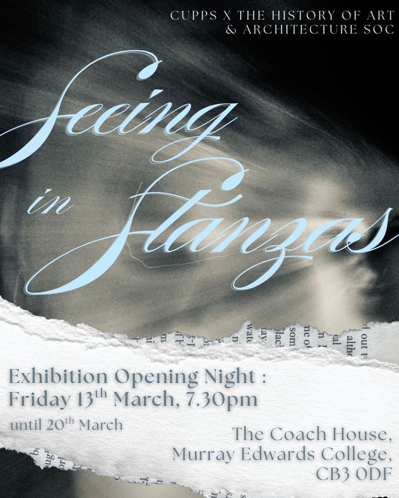 Seeing in Stanzas Exhibition Opening Night