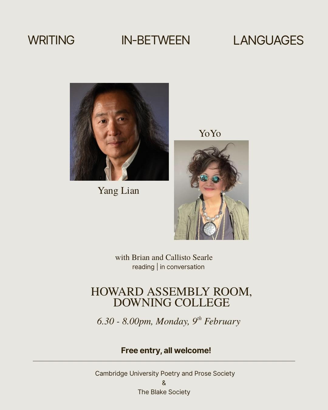 Poetry Talk at Downing