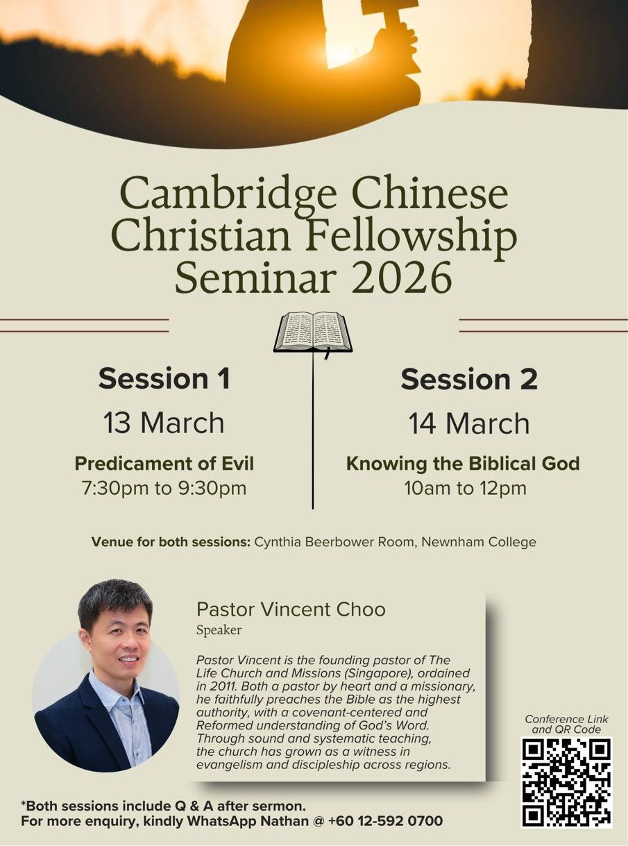 Cambridge Chinese Christian Fellowship Seminar 2026