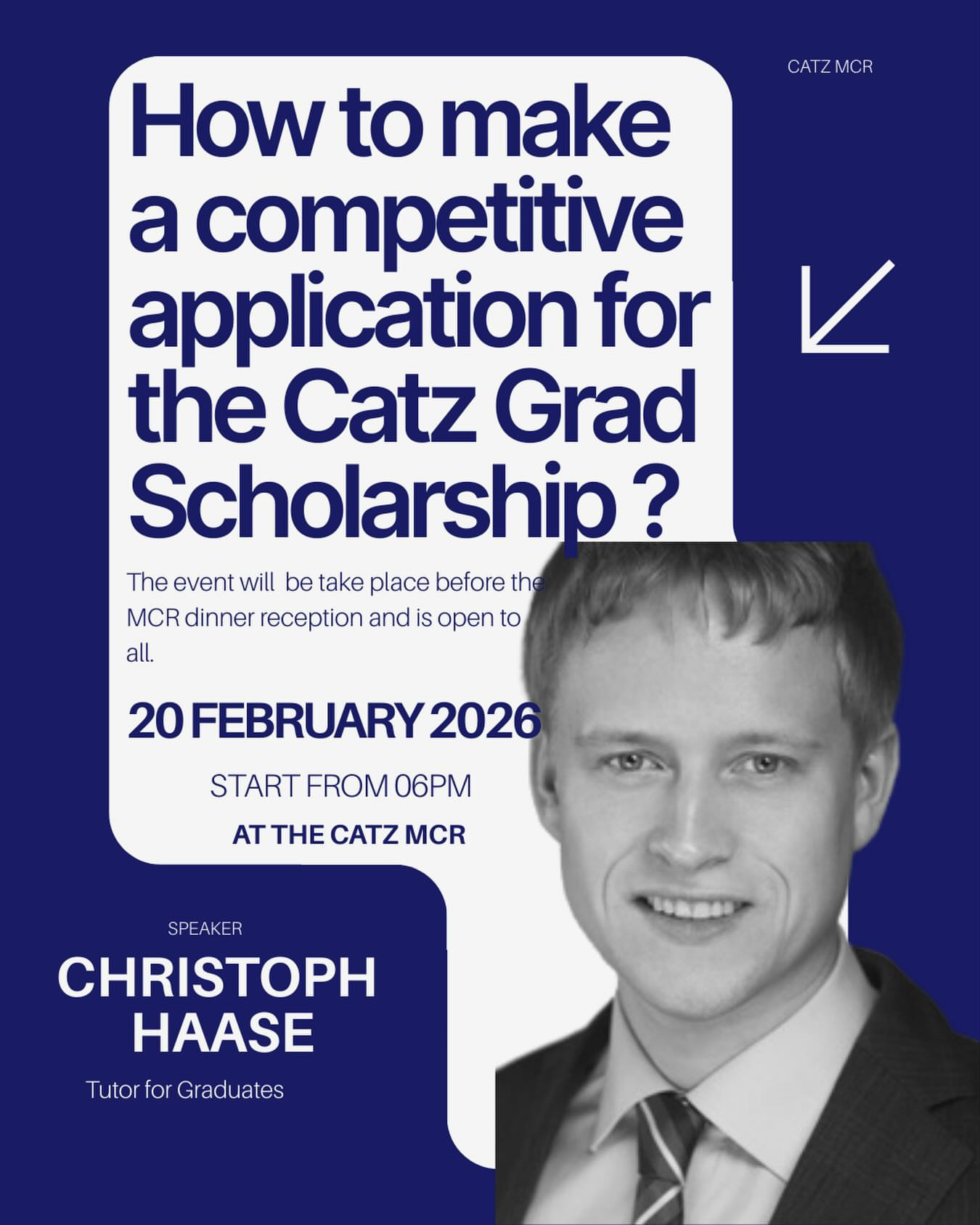 How to make a competitive application for the Catz Grad Scholarship?