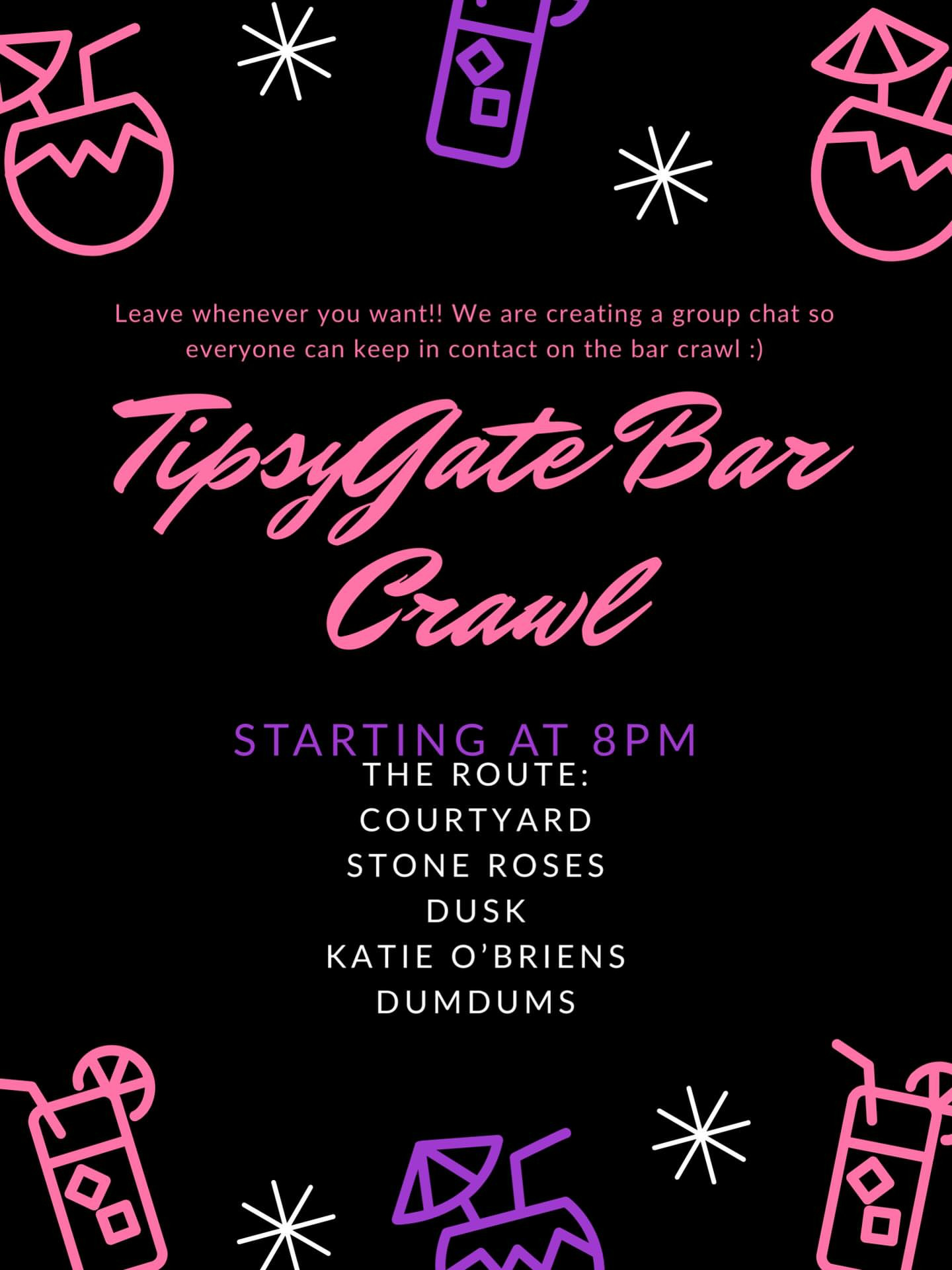 TipsyGate Bar Crawl