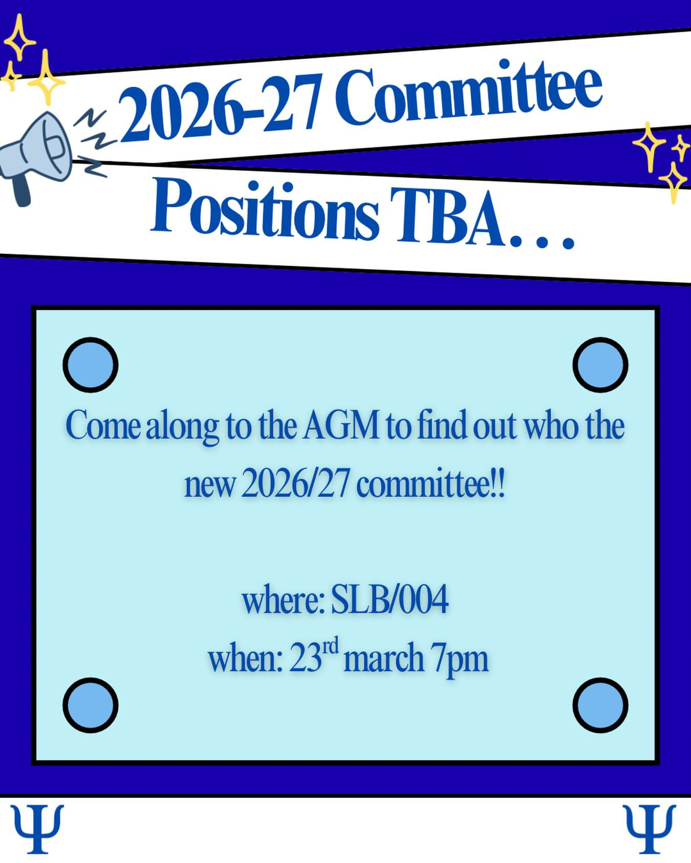 AGM and Committee Announcement
