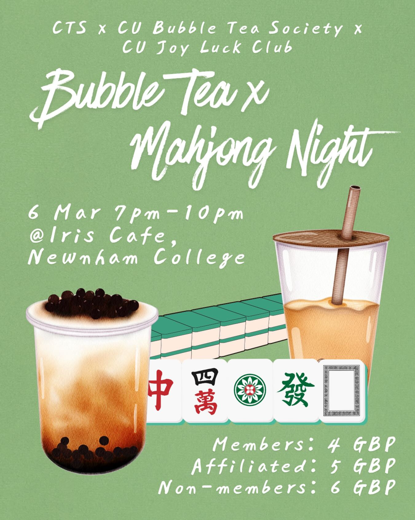 Bubble Tea x Mahjong Night