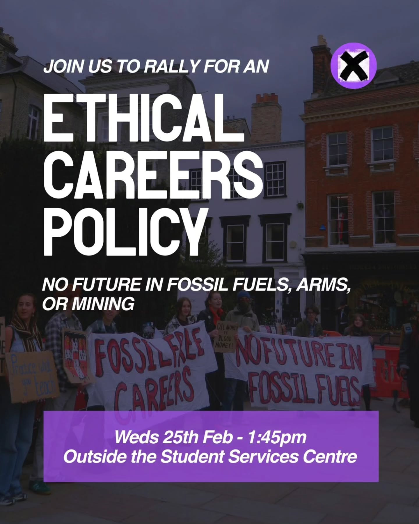 Rally for an Ethical Careers Policy