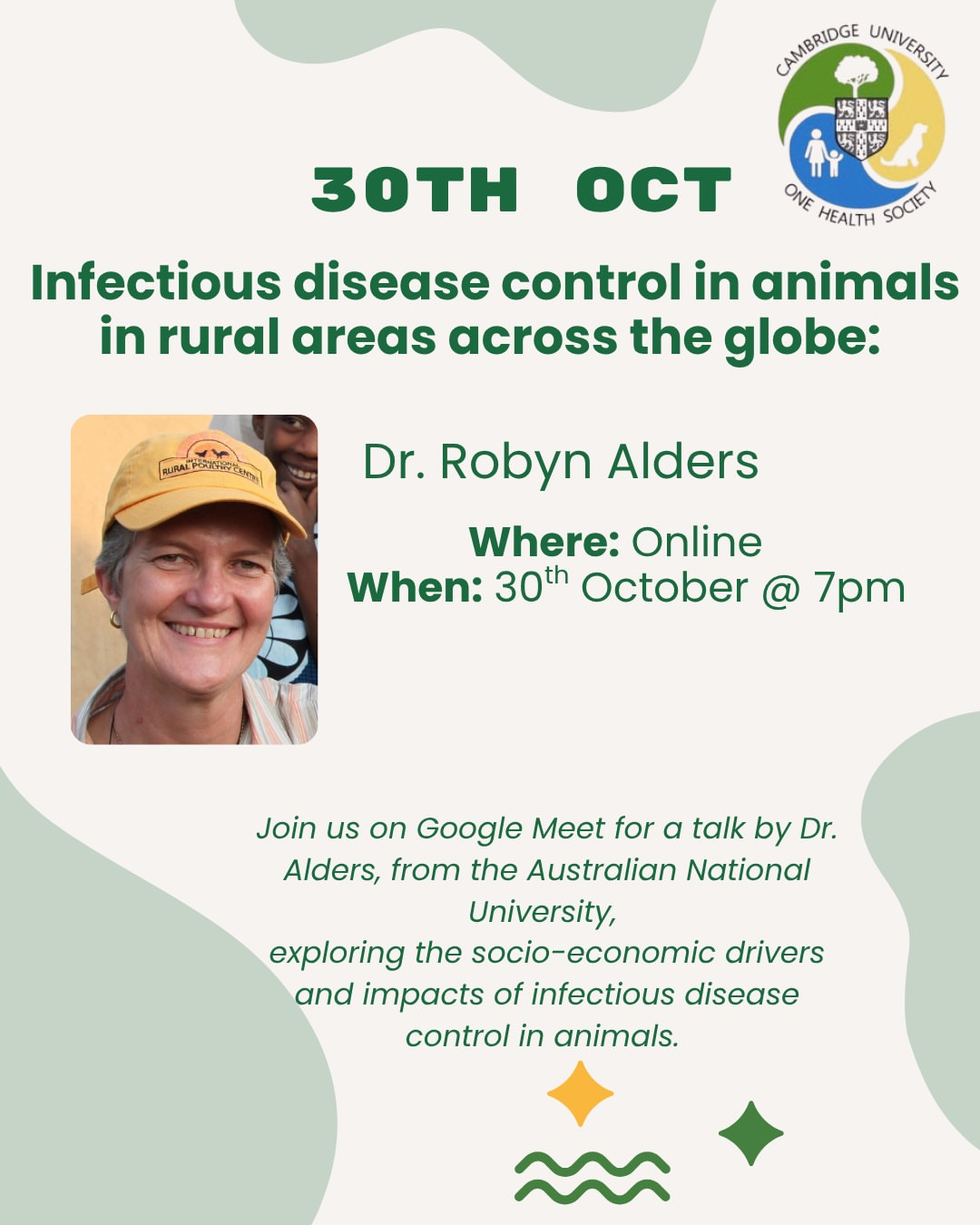 Talk on Socio-economic drivers and impacts of infectious disease control in animals