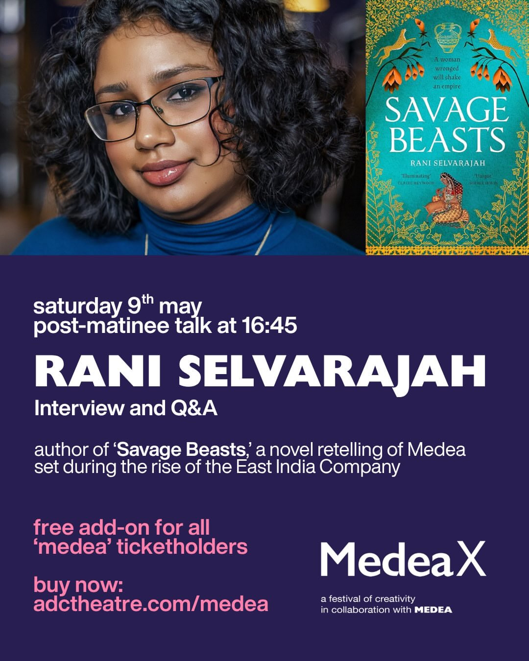 MedeaX Festival: Rani Selvarajah Interview & Q&A
