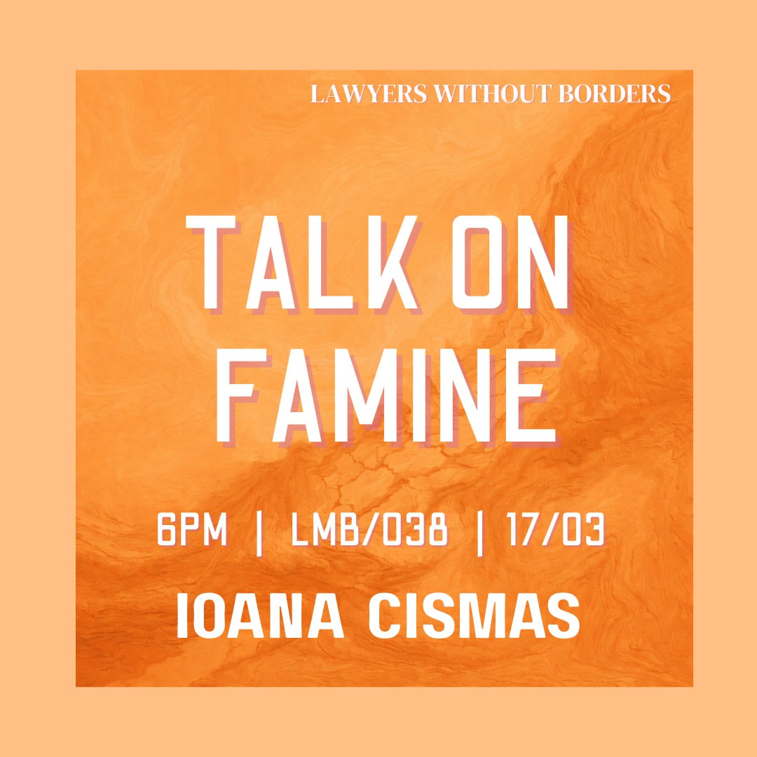 Talk on Famine and Accountability