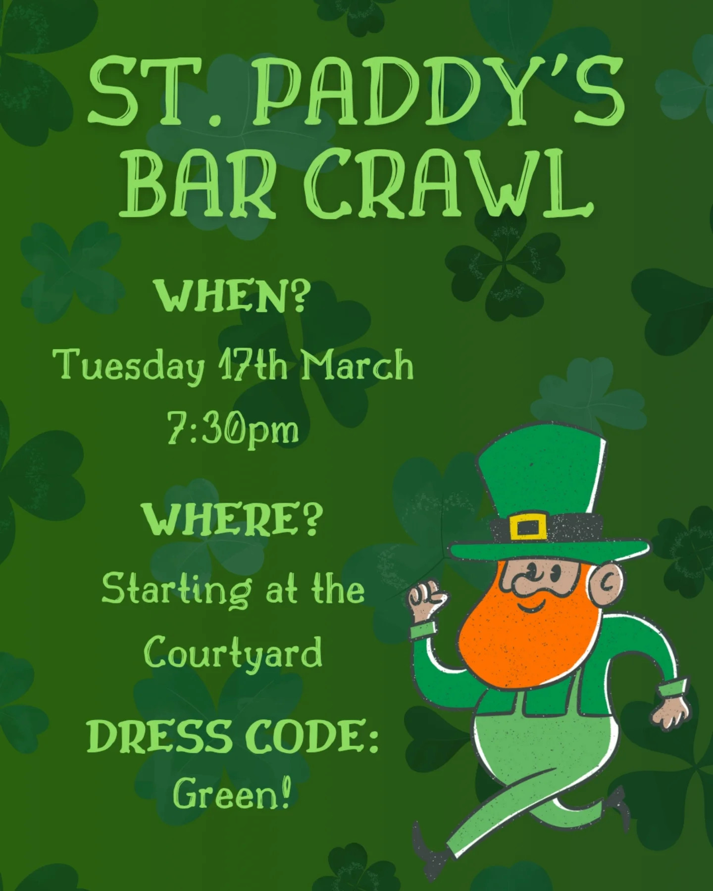 St. Paddy's Bar Crawl