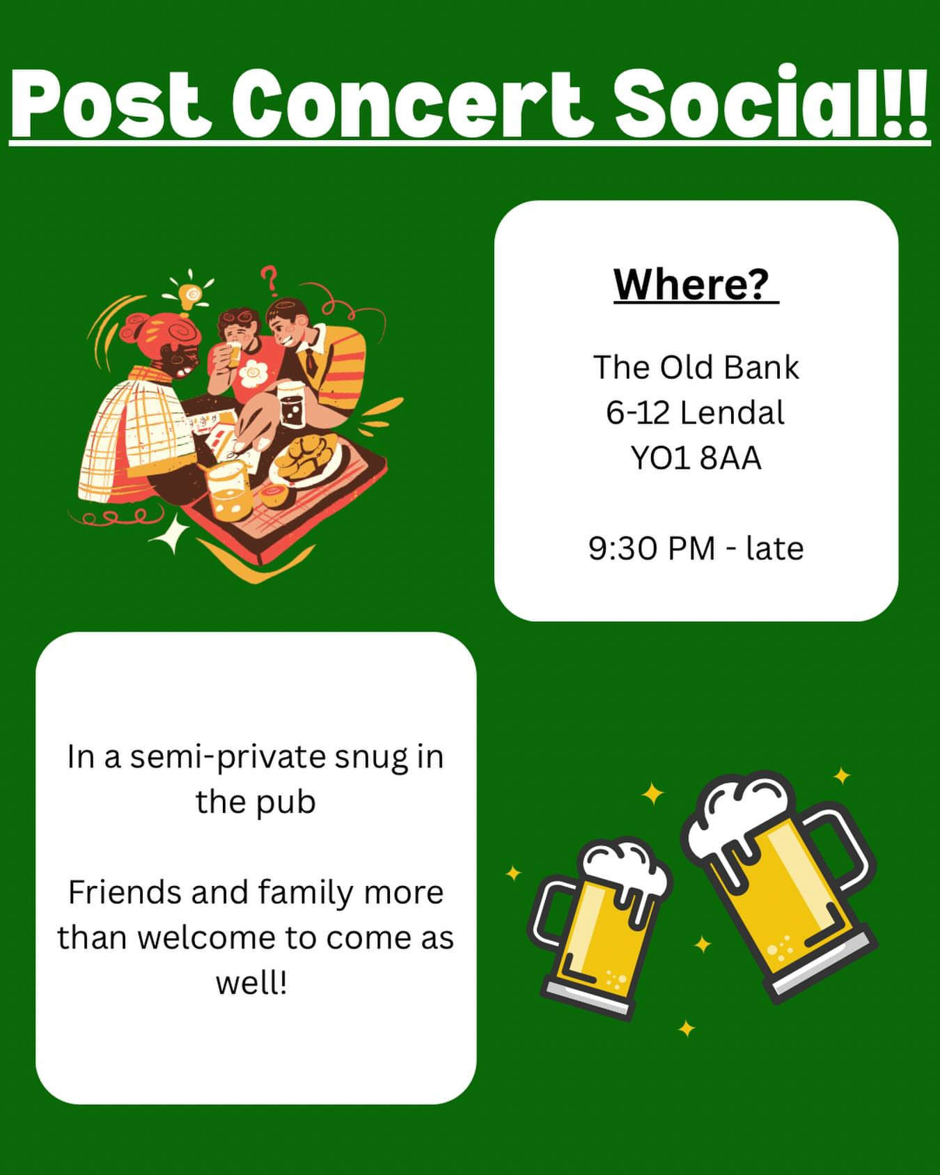 Post Concert Social