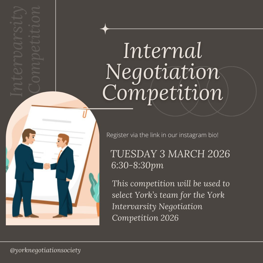 Internal Negotiation Competition