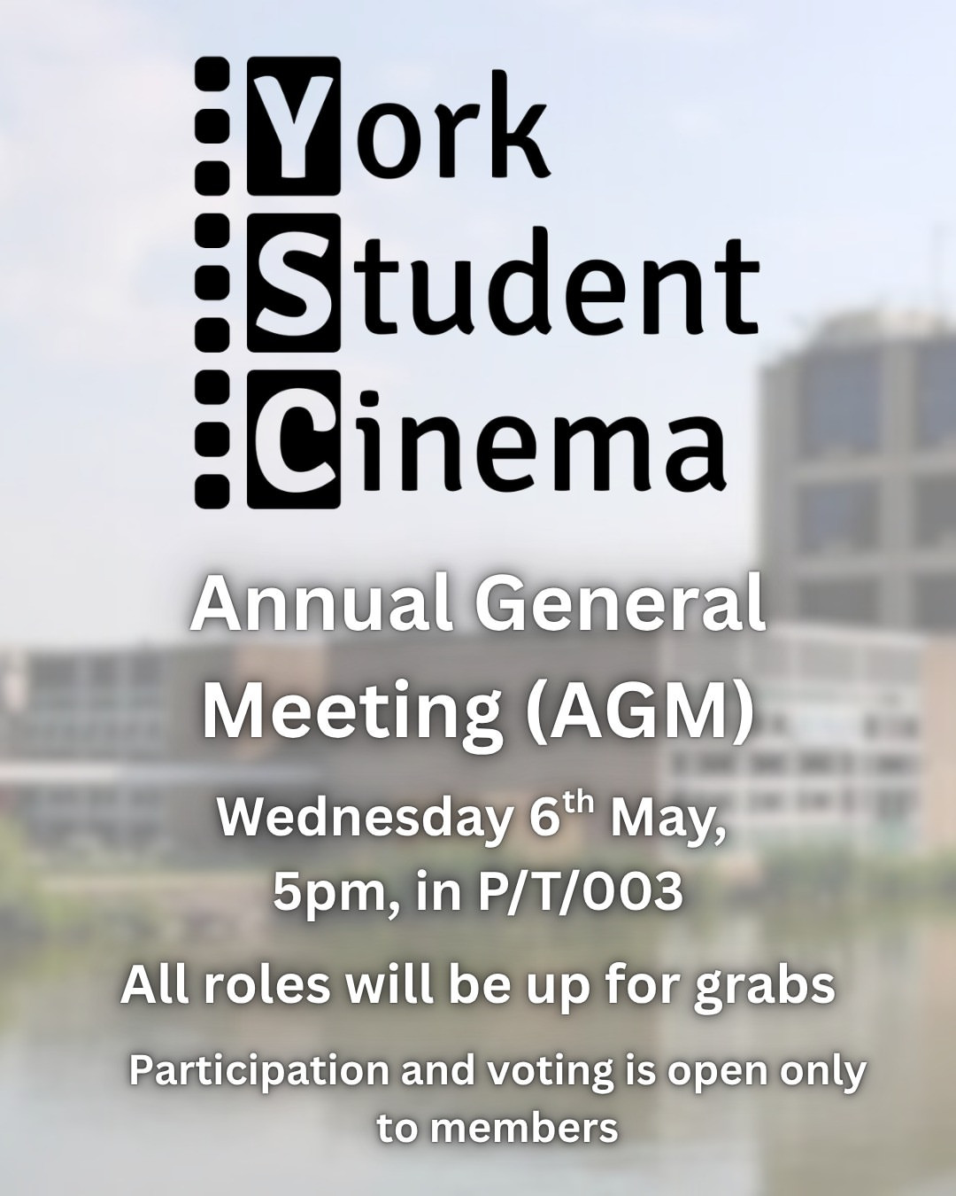 York Student Cinema Annual General Meeting (AGM)