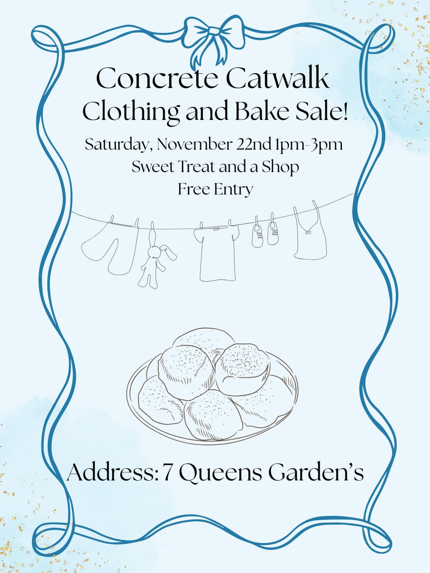 Concrete Catwalk Clothing and Bake Sale