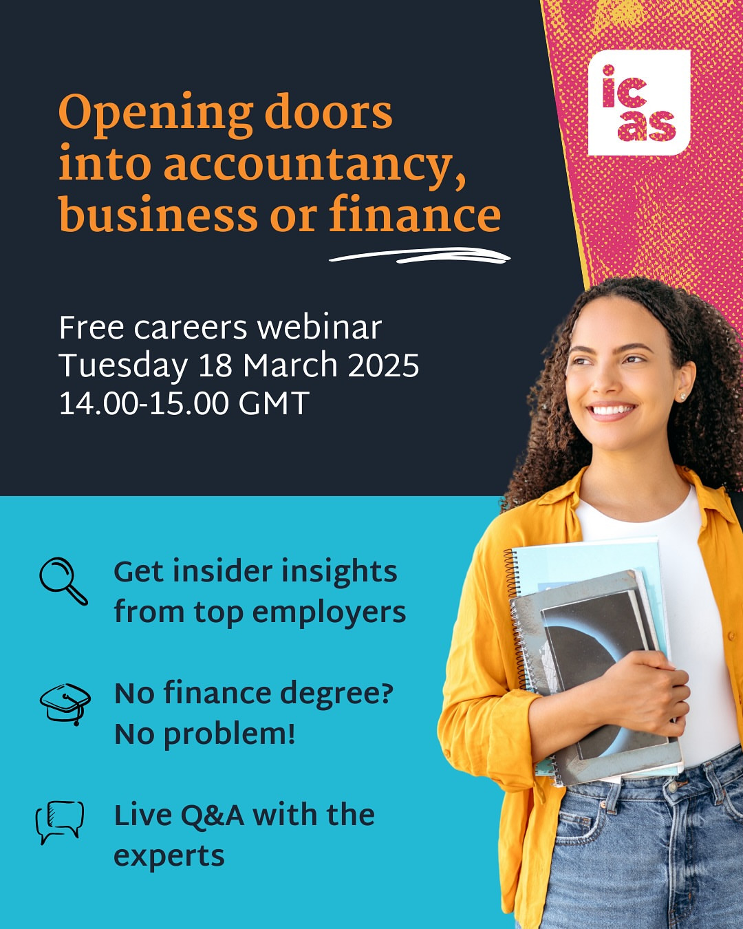 ICAS Webinar: Opening doors into accountancy, business or finance