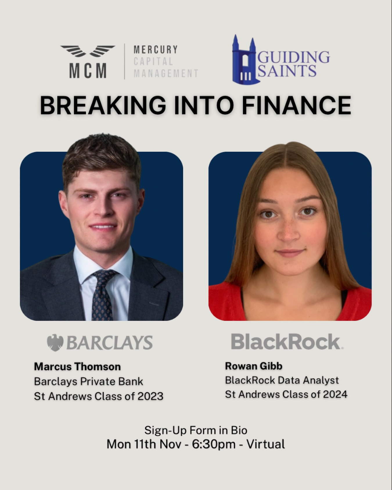 MCM Webinar: Breaking into Finance