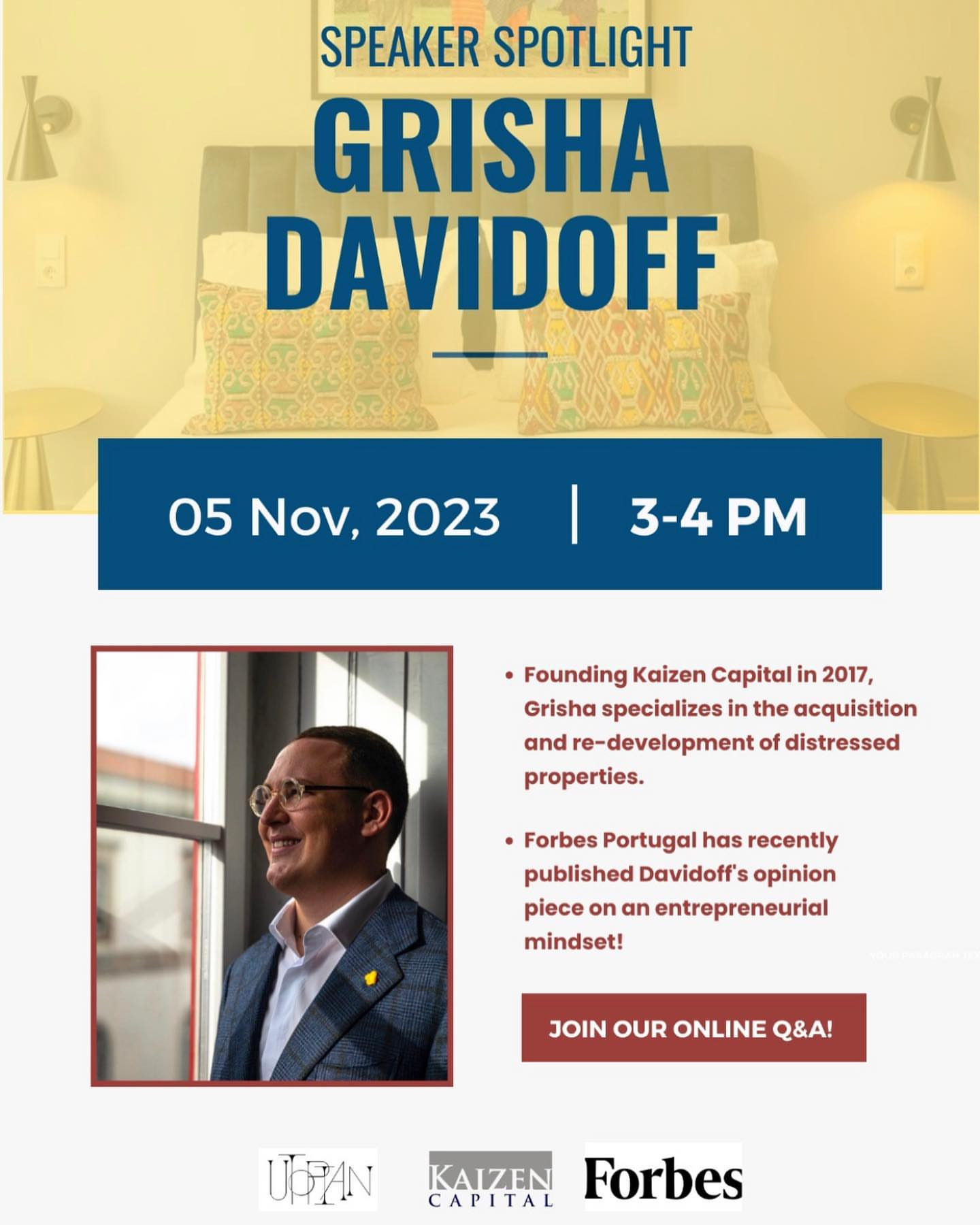 Speaker Spotlight: Grisha Davidoff Q&A